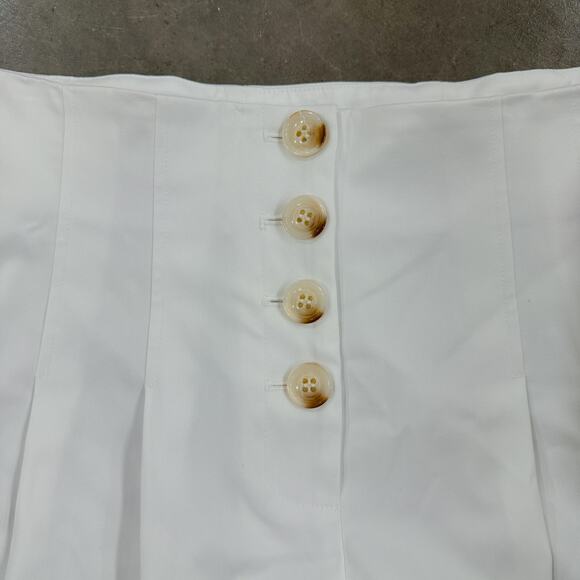 Antonio Melani Tiana Straight Leg Button Fly High Rise Pants Slacks White 14 NWT - Picture 3 of 10